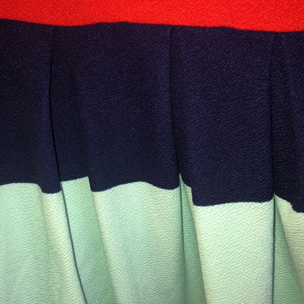 LuLaRoe XS Red, Blue, & Mint Amelia Dress - Picture 2 of 2